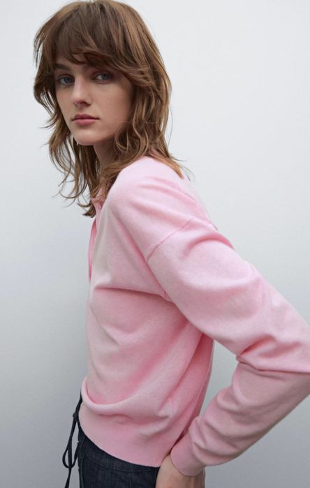 Pulover polo Massimo Dutti