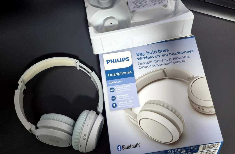 Casti Philips - Wifi Bluetooth Alb