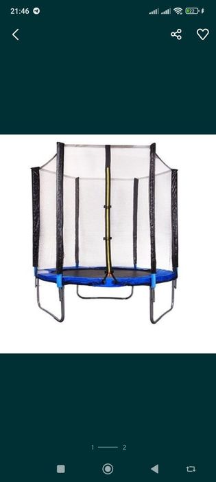 Батут с оградительным сеткам 180см 244см 304см