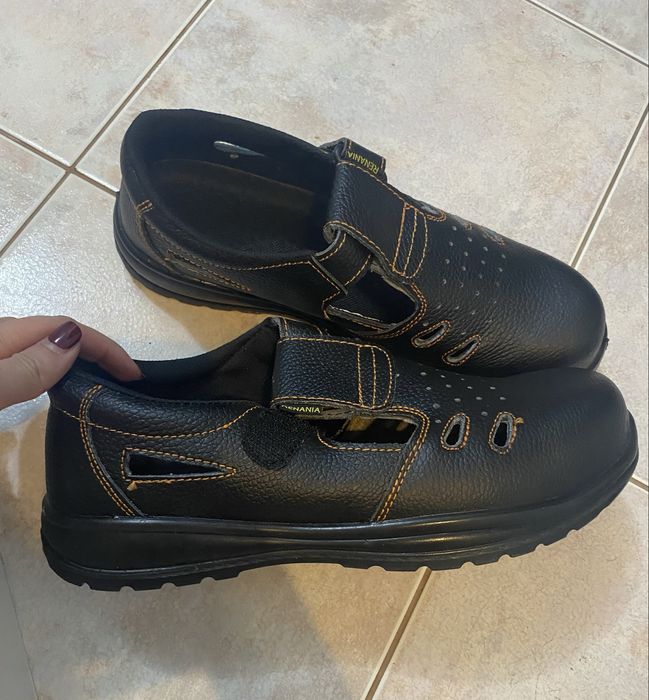 Pantofi safety din piele