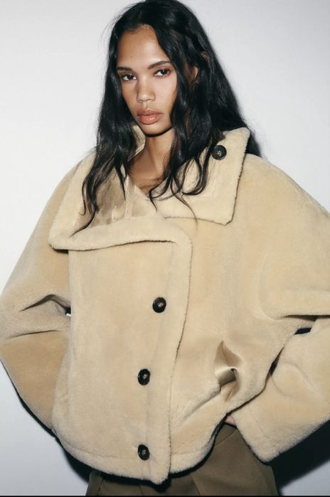 Дамско двулицево палто Zara