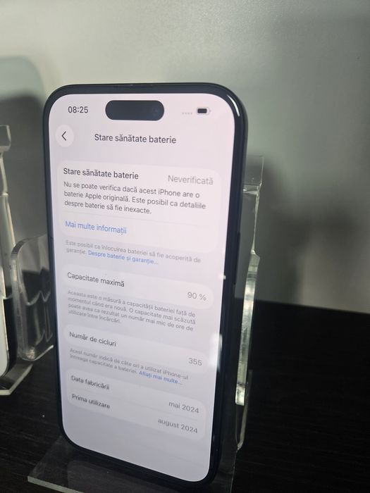 Magazin vanzari si cu rate Iphone 15 128GB black aproape nou 6luni garantie