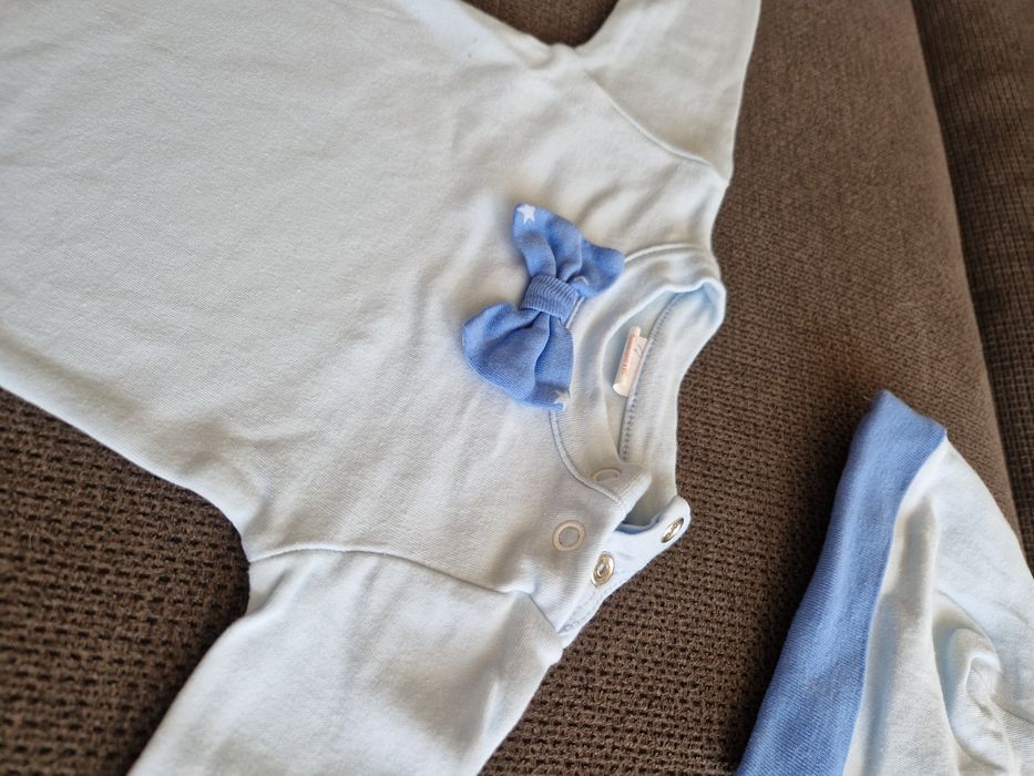 Официален комплект за изписване на бебе момче - размер 56, син цвят