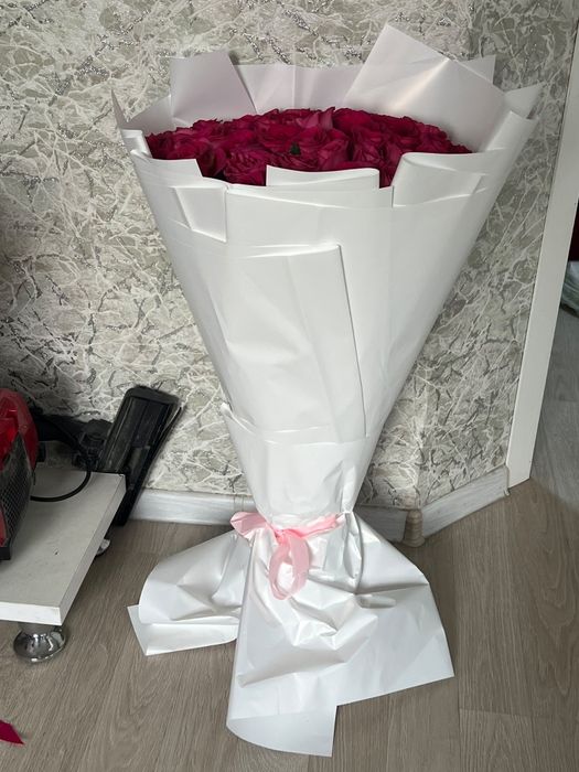 61 роза букет, свежие