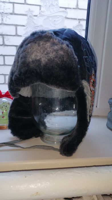 Шапка новая ушанка на 7-9лет