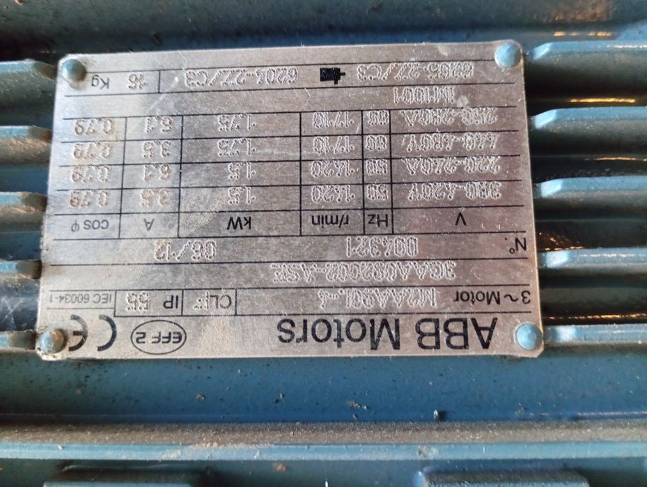 Трифазен електромотор АВВ  2.2 kw