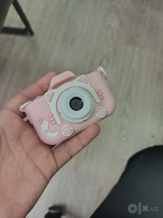 Pushti rangli bolalar kamerasi, bolalar uchun raqamli fotoapparat, ixc