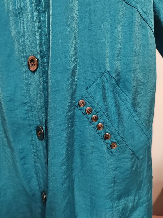 Trench turquaz Shenzi Woven damă