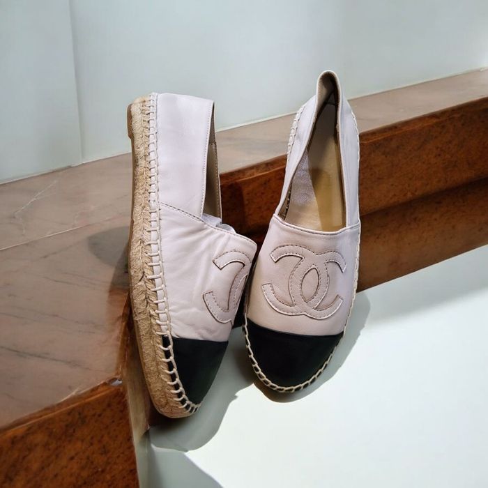 Эспадрильи Chanel из Испании (кожа ягненка,мокасины, туфли).
