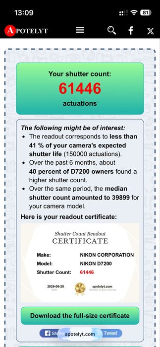 Nikon D7200 (61.446 cadre)