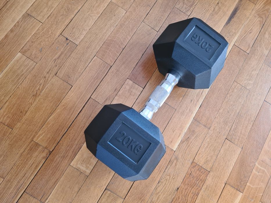 Професионален шестоъгален дъмбел/дъмбели 20 кг. . .