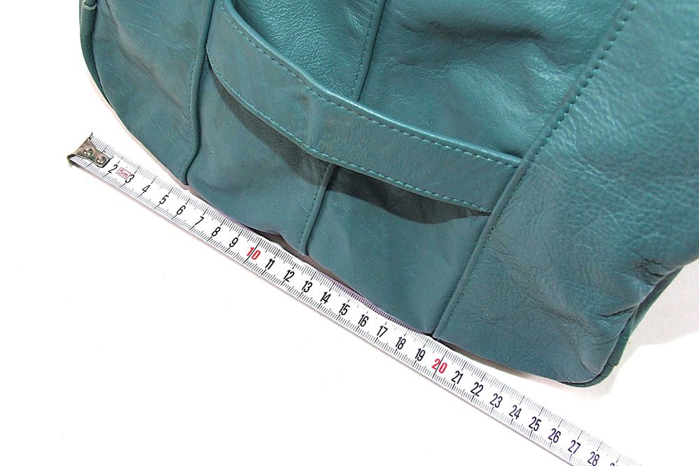 Geanta de voiaj, mare, culoare turcoaz, piele naturala fina, Made in Germany, NOUA