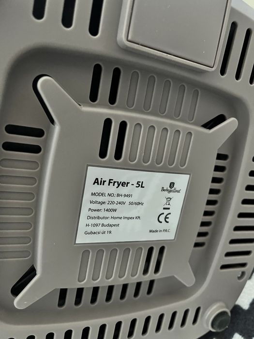 Фритюрник с горещ въздух Berlinger Haus BH9491, 5L