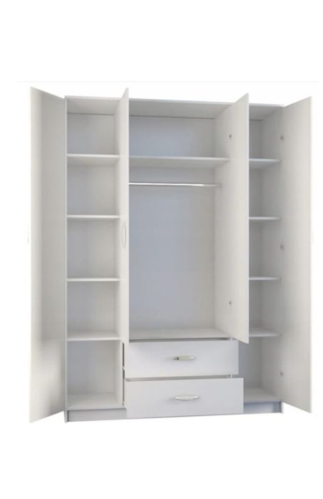 Шкаф белый с зеркалами