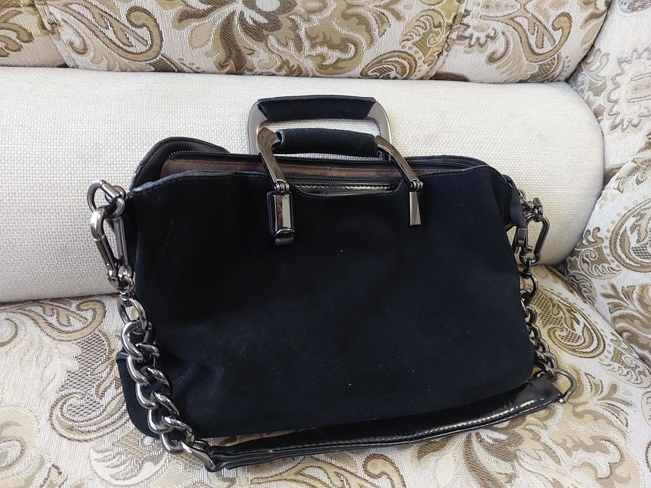 Сумка натуральный,замша