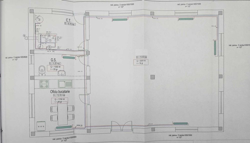 Casa noua 100 mp utili, in centru Agighiol, cu teren 1400 mp, apa, canalizare, racord electric trifazic (TVA deductibil integral !)