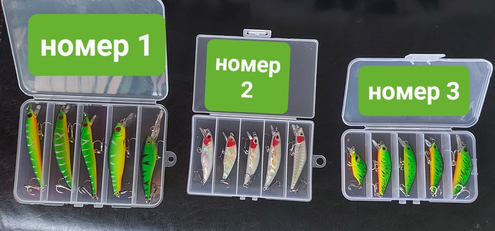 Нови 5бр воблери за 16лв,примамки, воблер, клатушки спининг риболов