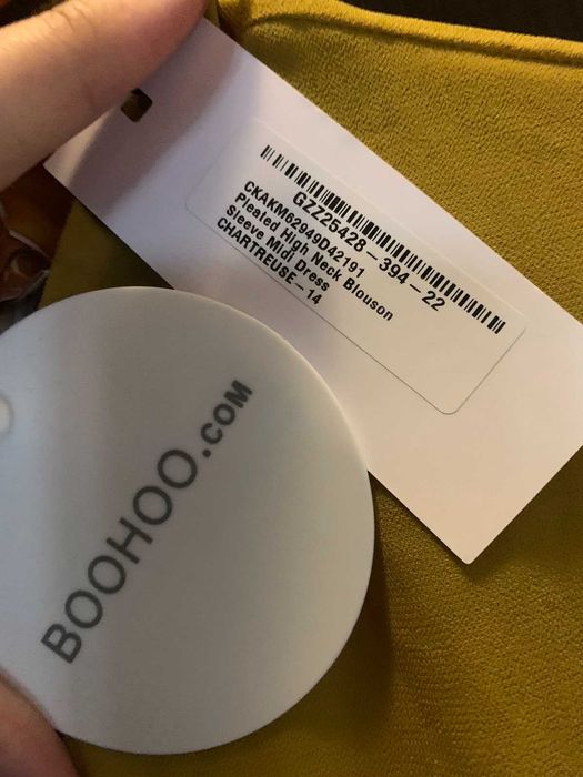 Boohoo миди рокля