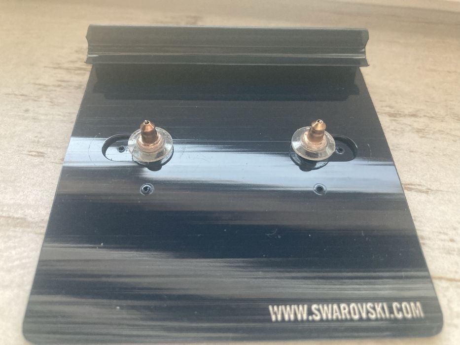 Обеци Swarovski цвят розово злато