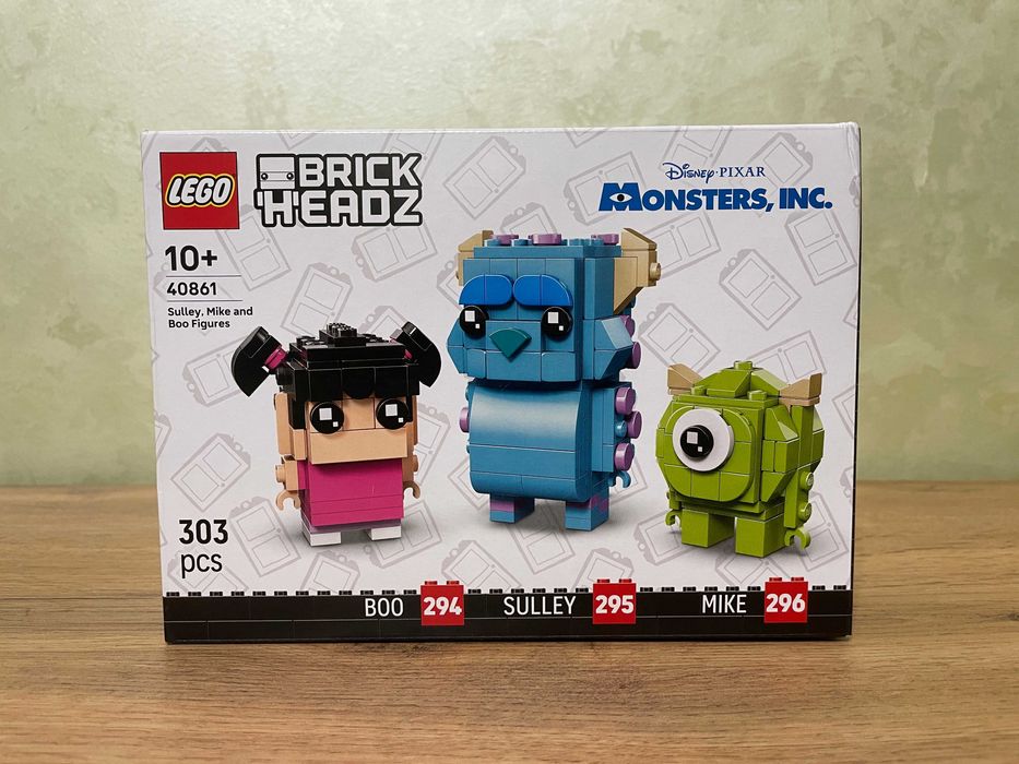 LEGO BrickHeadz: Салли, Майк и Бу (Корпорация монстров 40861)
