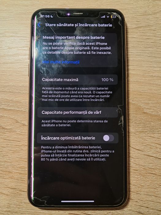 iPhone 11 Pro Max 256GB Gold – Funcțional, folie, husă, cablu