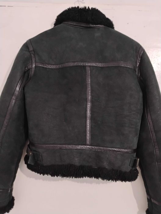 Вълнено късо агнешко кожухче