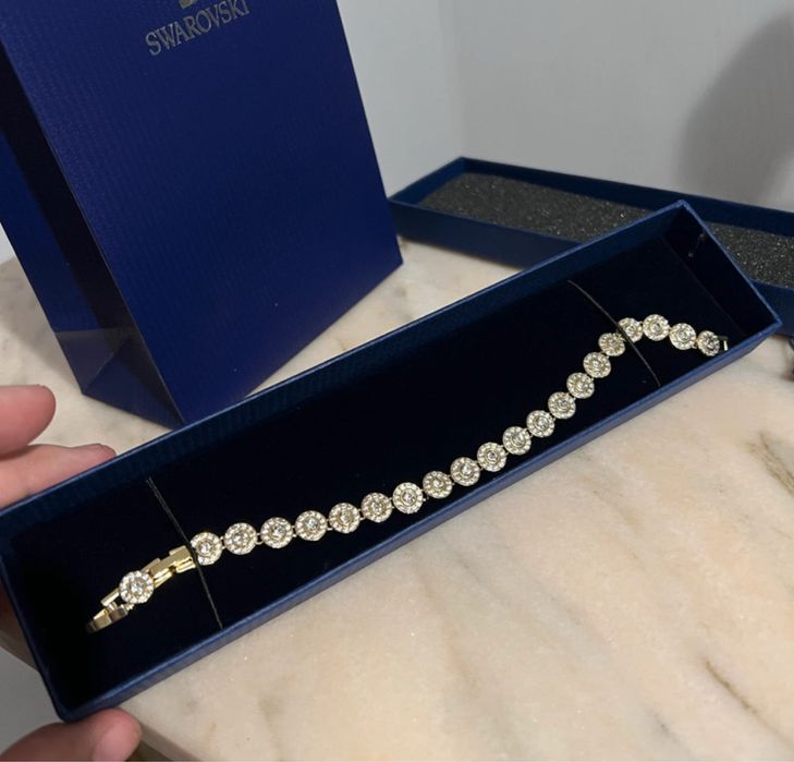 Bratara Swarovski Angelic Tennis Aur