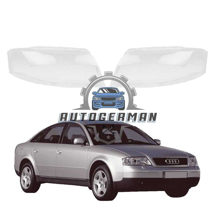 Капаци фарове Audi A6 C5 (03-05) стъкло фар крушки Ауди А6 Ц5 xenon