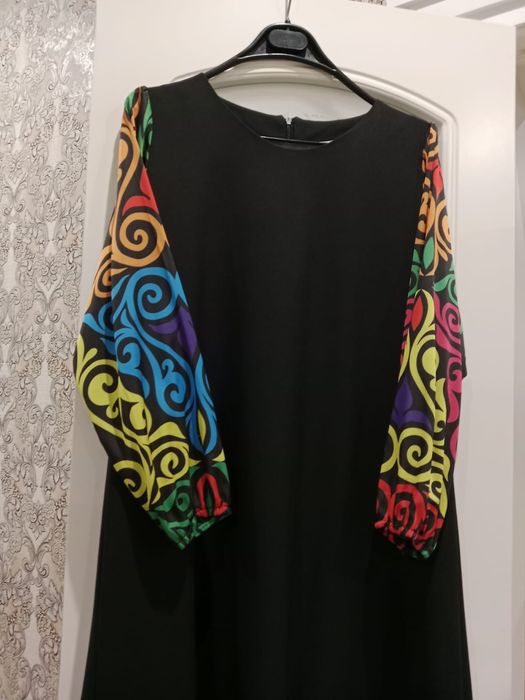 Этно платье с узорами