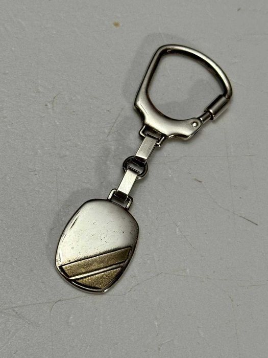 BRELOC CHEI ARGINT 925 - Cu PLACUTA Aurita - 26g. - Vintage !