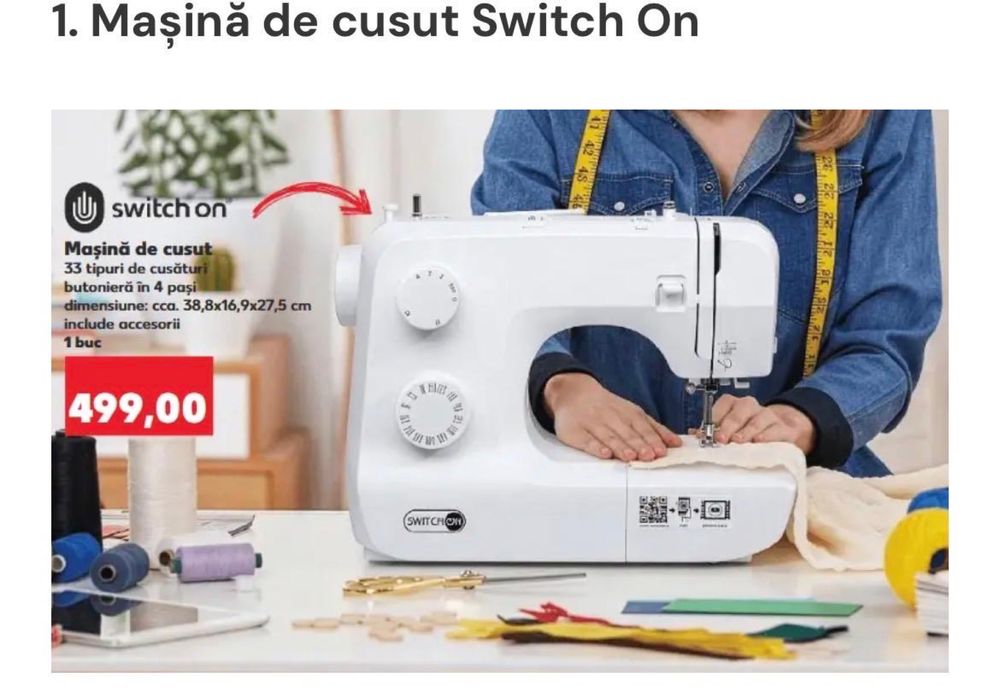 Masina de cusut sigilata Switch On
