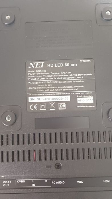 Vând tv led Nei nou