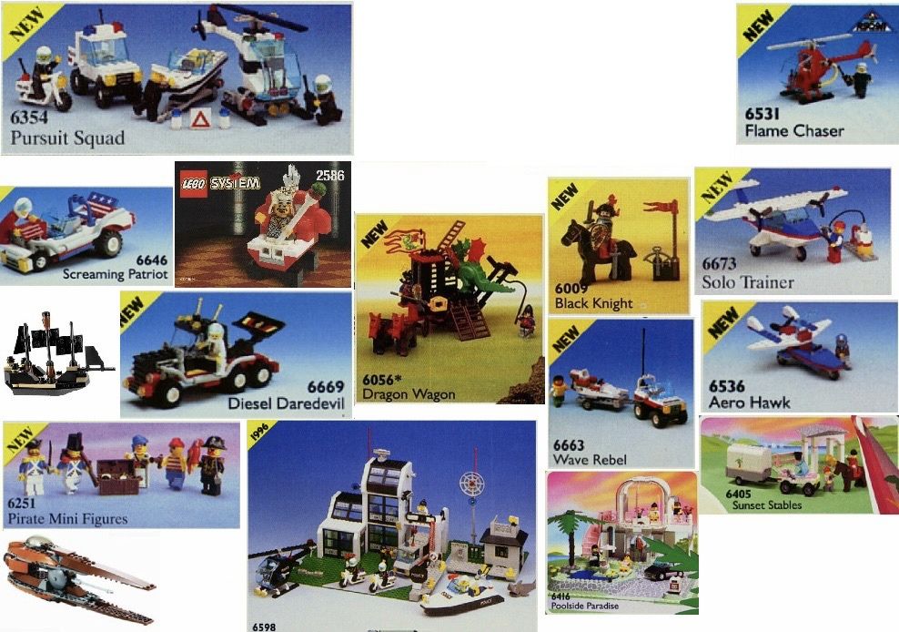 Различни лего сетове