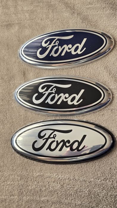 Sigla / Emblema metalica Ford 14,5 x 5,8 cm (Focus, mondeo, kuga etc)