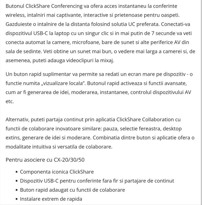 Oferta! Buton Conferinta,Barco USB-C