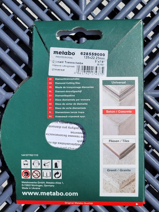 Metabo - Disc diamantat