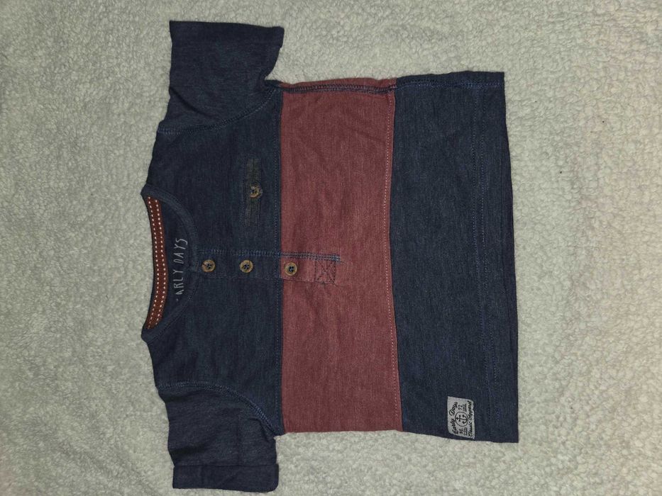 Лот от 4 Летни Тениски и 1 Гащеризонче - 9-12м