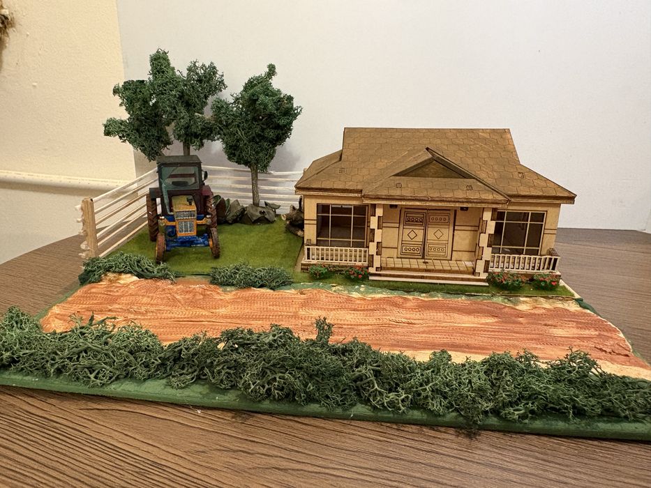 Diorama UTB 650 cu casa