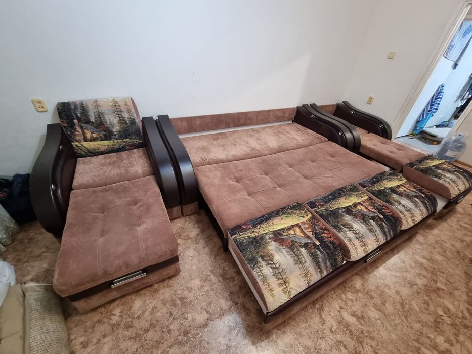 Продам диван с креслами