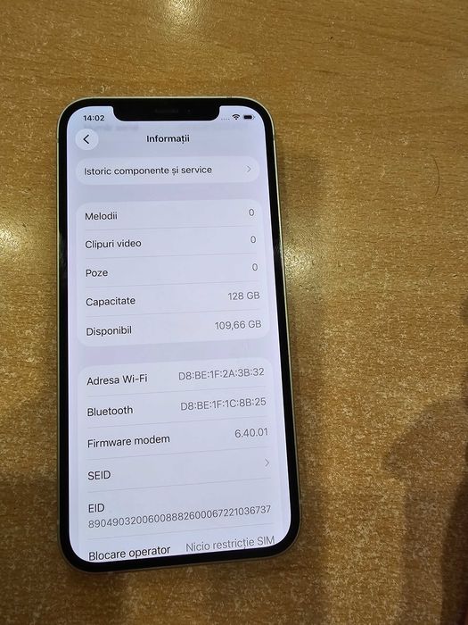 Iphone 12 - Factura, Garantie - 128GB - Alb