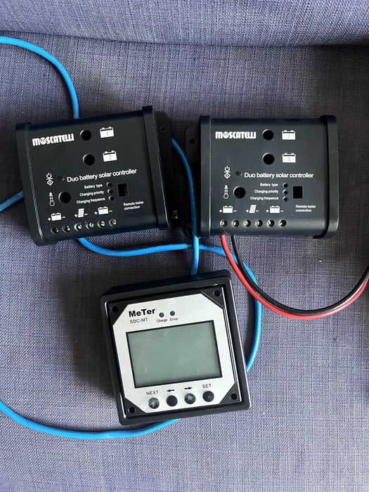 Соларна система Moscatelli RE102 + дисплей RE120 за 2 батерии, 12V/24V