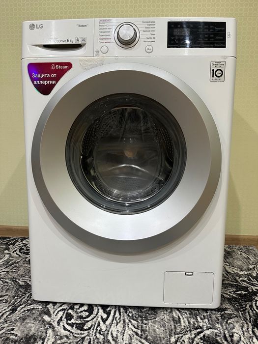 Стиральная машина LG Direct Drive 6 кг (Inverter / Пар Steam)