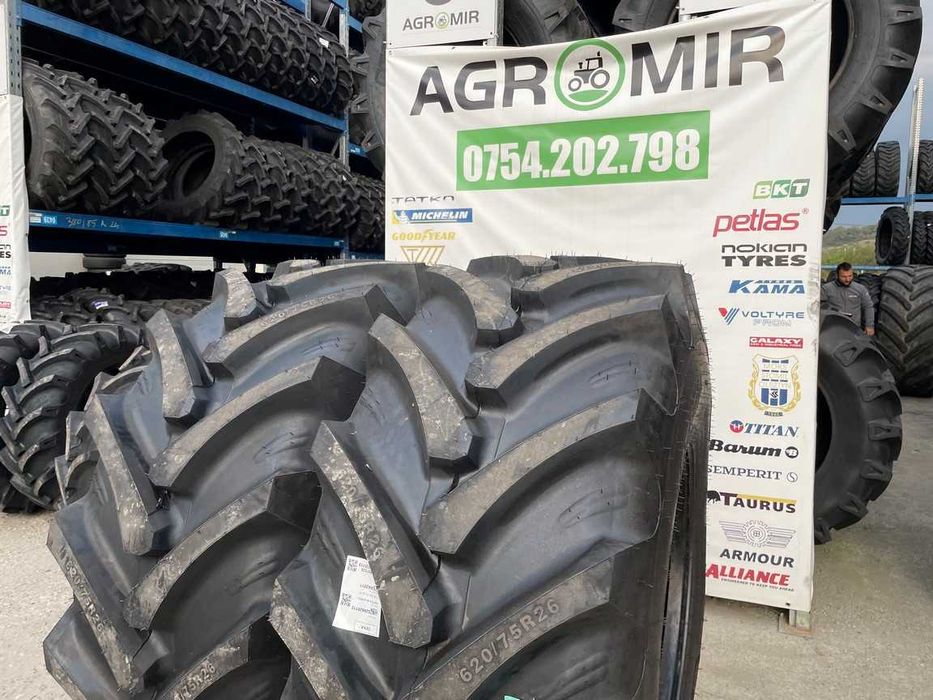 Marca OZKA cu garantie 620/75R26 anvelope radiale noi pt combina