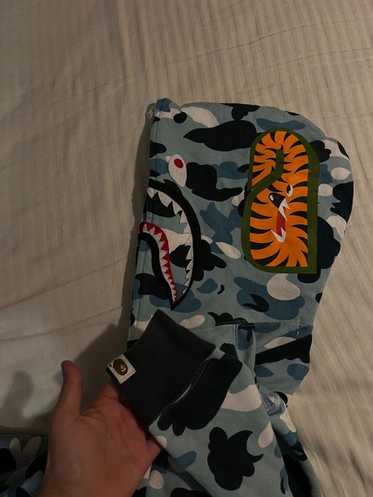 BAPE Marine Camo Shark Zip Dress Onepiece ORIGINAL