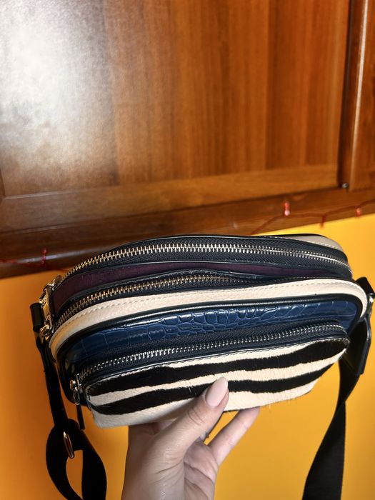 Дамска чантичка с естествен косъм