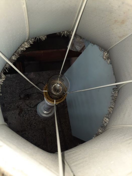 Ретро мраморна самостояща настолна нощна лампа