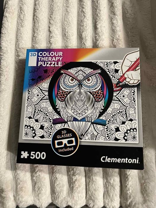 Пъзел три де за оцветяване