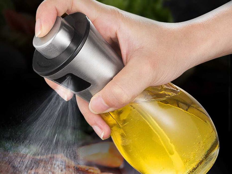 Dispenser spray ulei sau otet 200ml sticla cu pompa de presiune