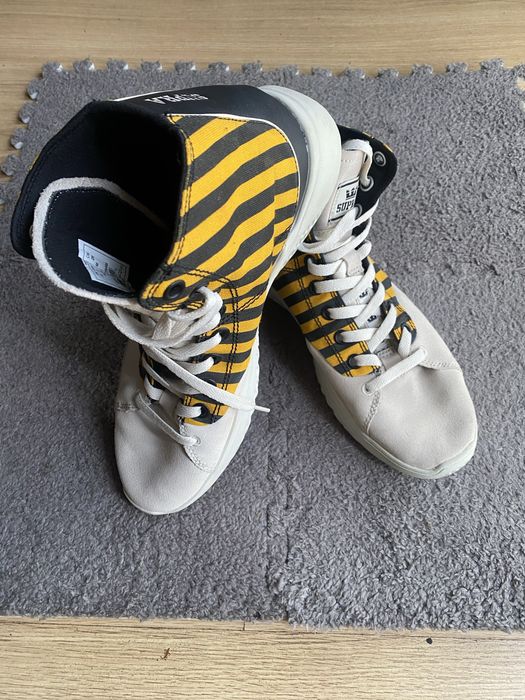 Supra Statik Caution Stripe Bone