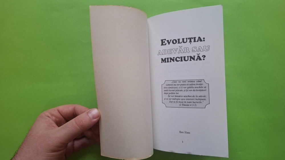 Carte Evoluția, adevăr sau minciună? Ken Ham